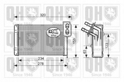 QUINTON HAZELL qhr2230 -  Теплообменник, отопление салона